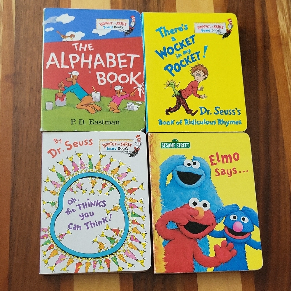 Dr. Seuss & Sesame Street Board Books Set